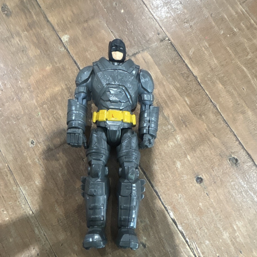 DC Comics Batman Action Figure - Gray Armor Suit Yellow Belt